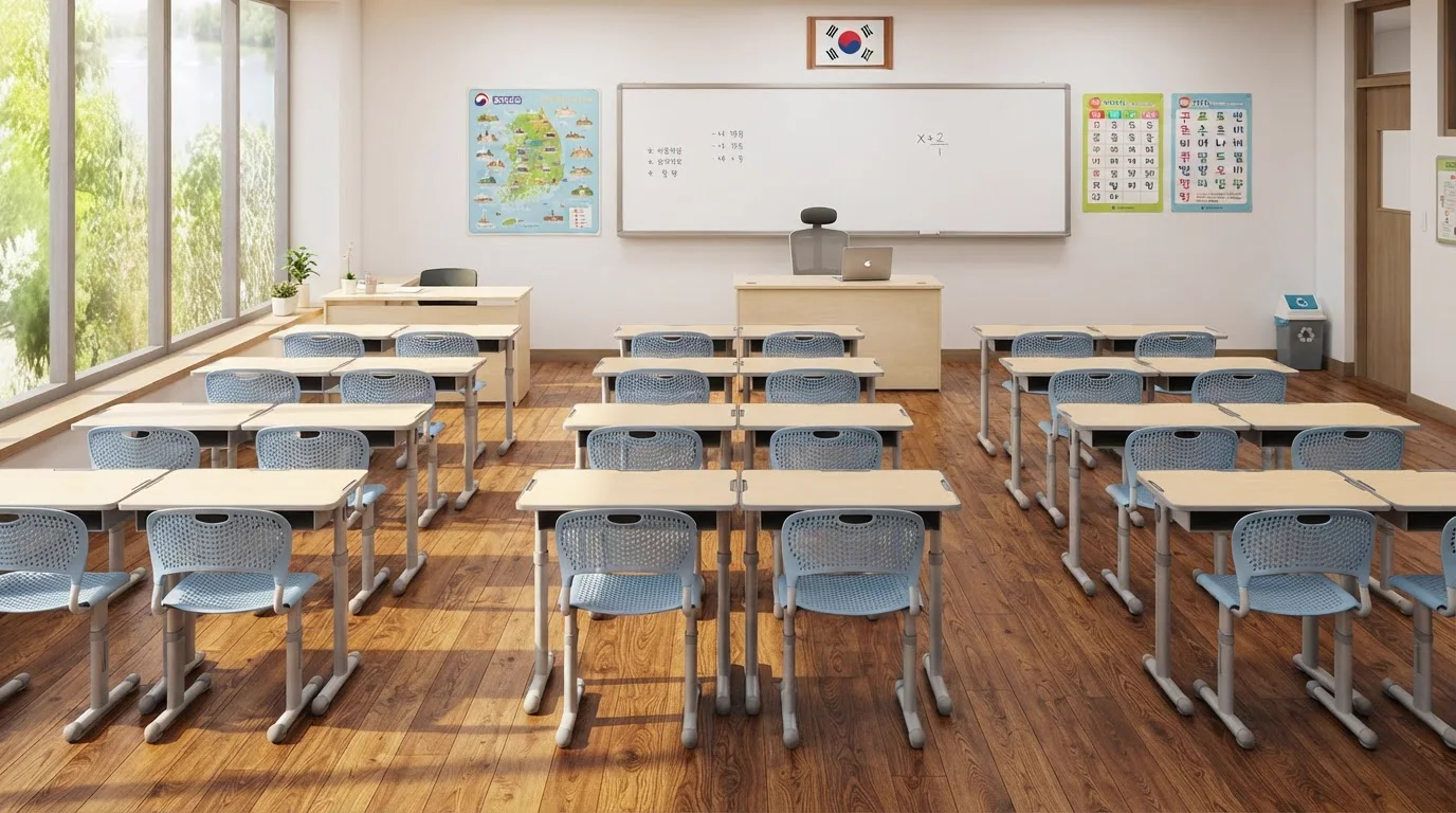 코아스 가구로 꾸민 초·중·고 교실